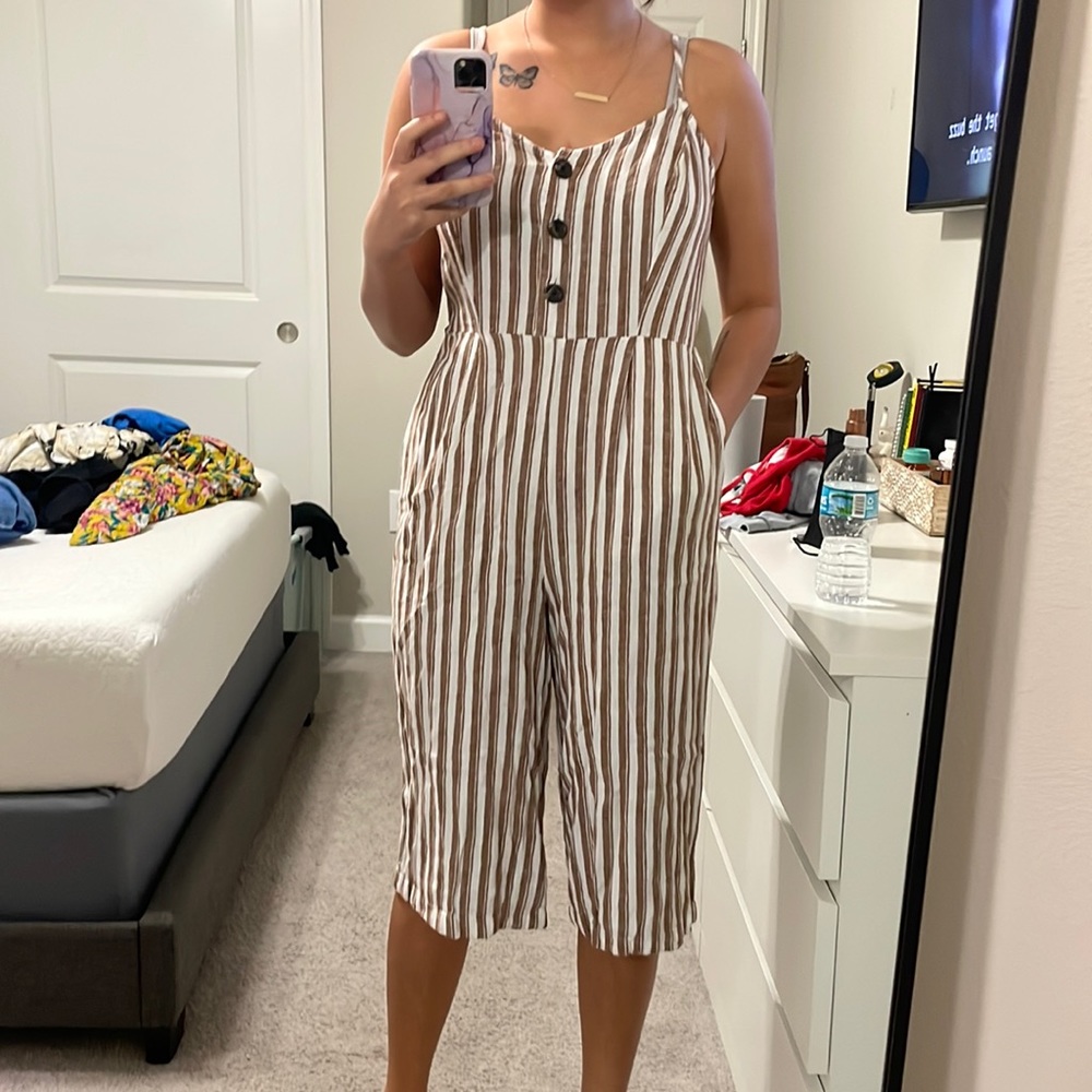 striped romper
